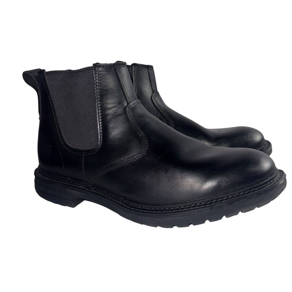 Timberland Tremont Chelsea Boots Mens 10W Black Good Earthkeepers Leather 5124A